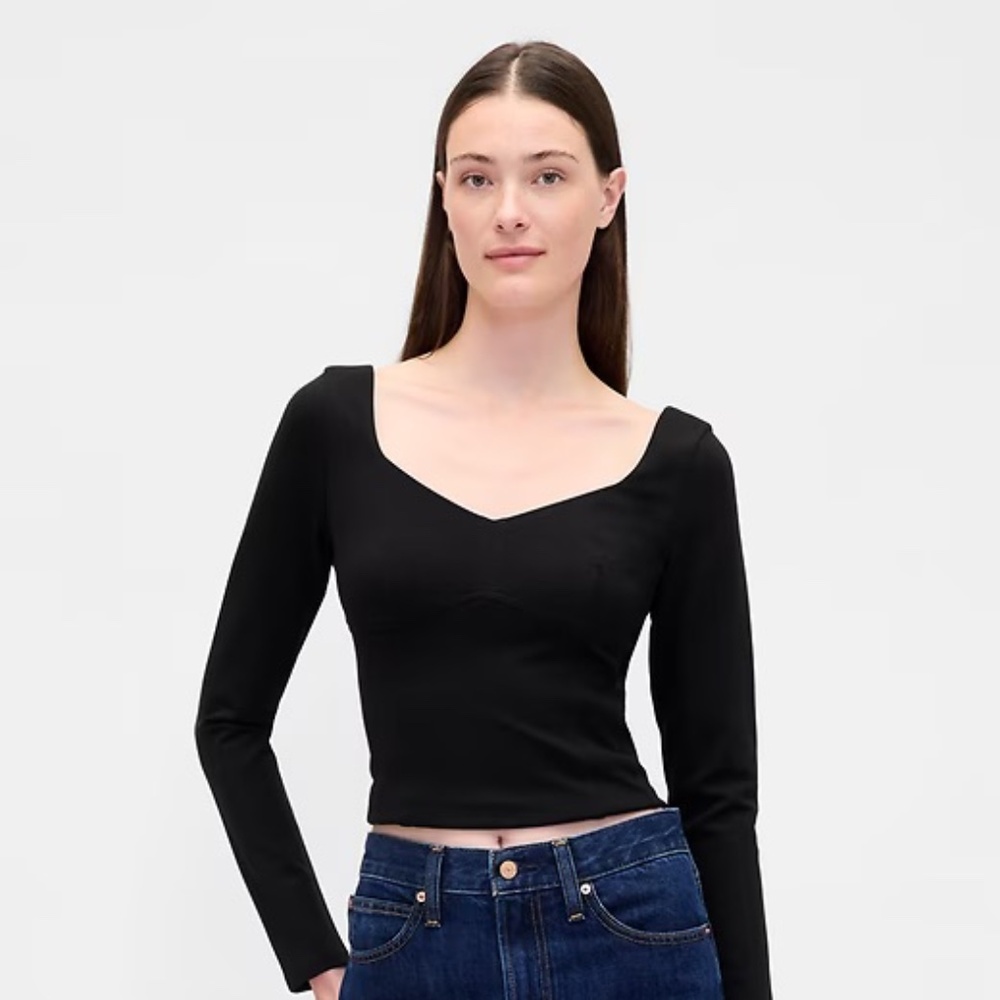 Double Knit Sweetheart Top